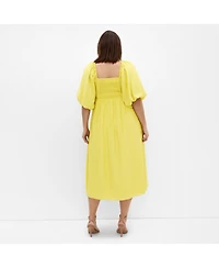 City Chic Plus Shae V Neck Dress