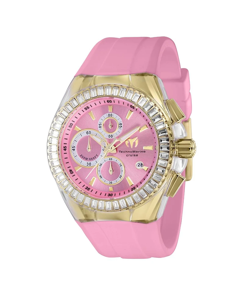 Technomarine Men's Tm-121157 Cruise Quartz Chronograph Pink