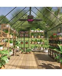 Streamdale Furniture 6x12 Walk-in Greenhouse with Adjustable Vent & Lockable Door