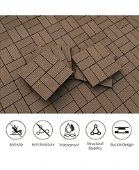 Streamdale Wood-Plastic Composite Deck Tiles (20pcs)