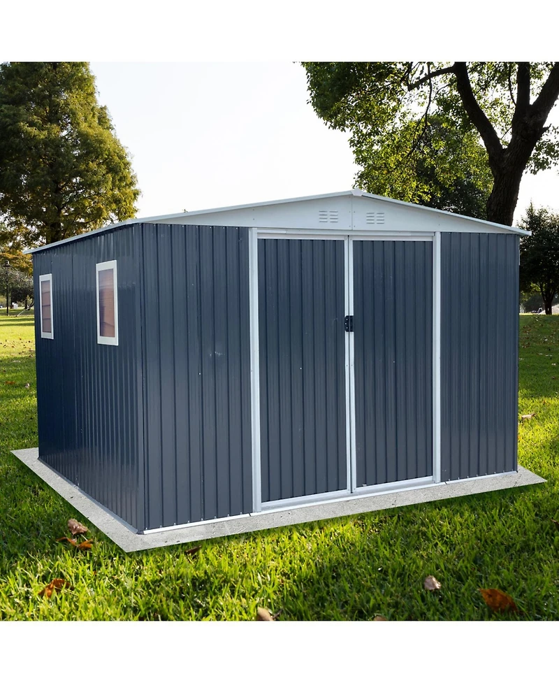 Streamdale 12'x10' Apex-Roof Garden Shed with Windows