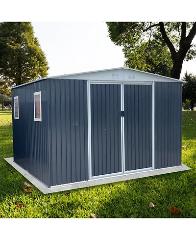 Streamdale 12'x10' Apex-Roof Garden Shed with Windows