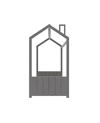 Streamdale Furniture Twin Size House Bed Wood Bed