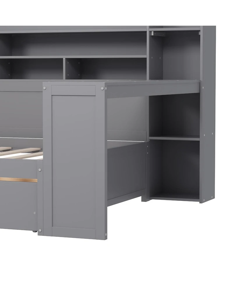 Streamdale Furniture Twin Daybed with Storage & Desk
