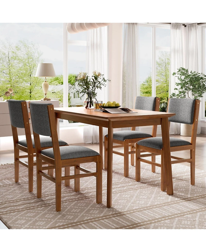 Streamdale Furniture Mid Century Modern 5-Piece Dining Set
