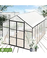 Streamdale Furniture Gain Height 8x14 Ft Aluminum Polycarbonate Greenhouse