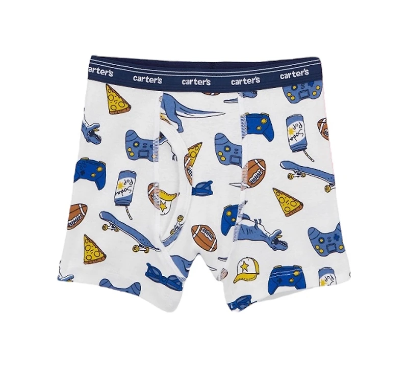 Carter's Little and Big Boys 5-Pack Printed Boxer Briefs