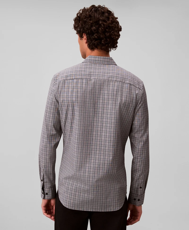 Calvin Klein Men's Long Sleeve Plaid Shirt