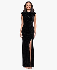 Betsy & Adam Petite Mock Neck Dress