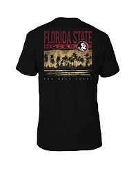 FloGrown Men's Black Florida State Seminoles Best Beach T-Shirt