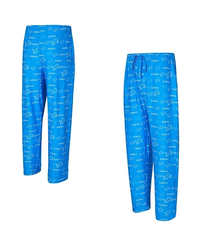 Concepts Sport Men's Blue Detroit Lions Mosaic All Over Print Pants