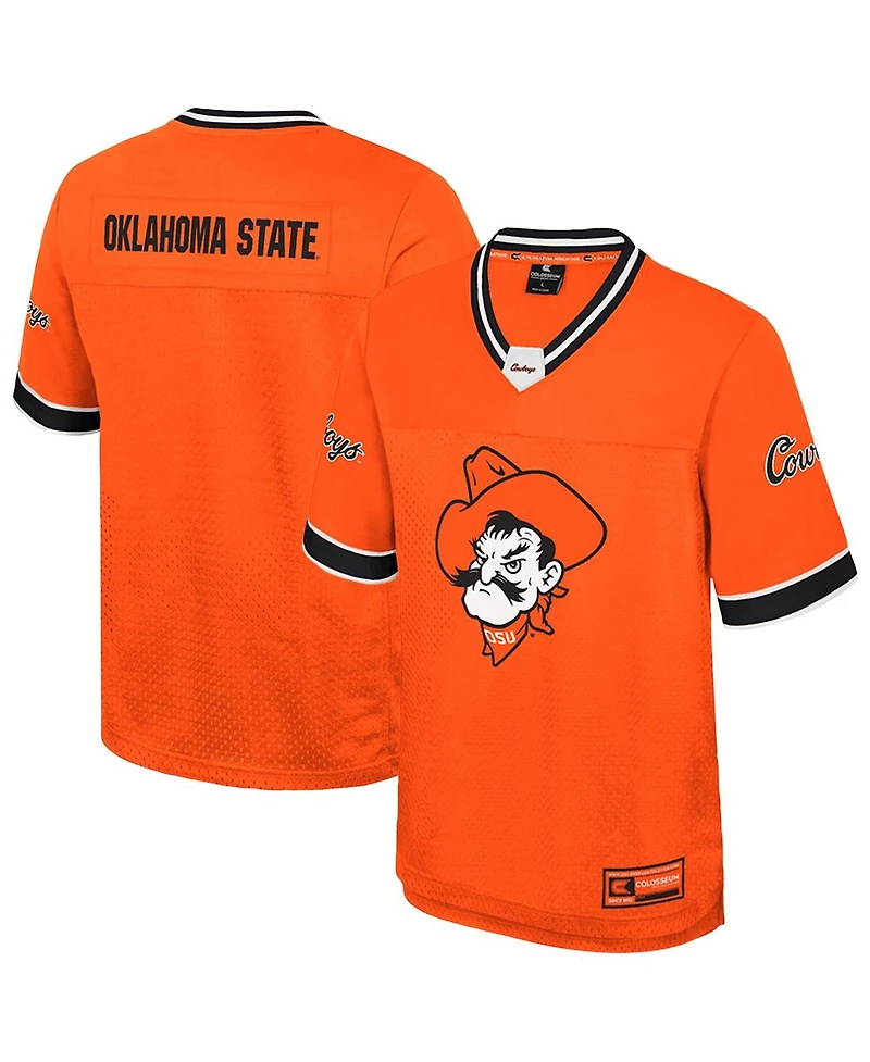 Colosseum Men's Orange Oklahoma State Cowboys Nothing But The Hits Football Jersey