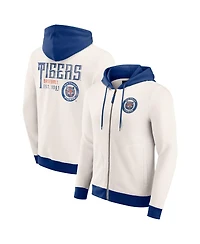 Darius Rucker Collection by Fanatics Men's Cream Detroit Tigers Polar Fleece Full-Zip Hoodie