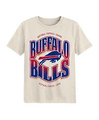 Outerstuff Big Boys and Girls Cream Buffalo Bills Huddle T-Shirt