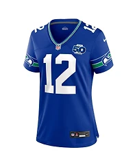 Nike Women's 12 Fan Royal Seattle Seahawks Alternate 2 50th Season Game Jersey