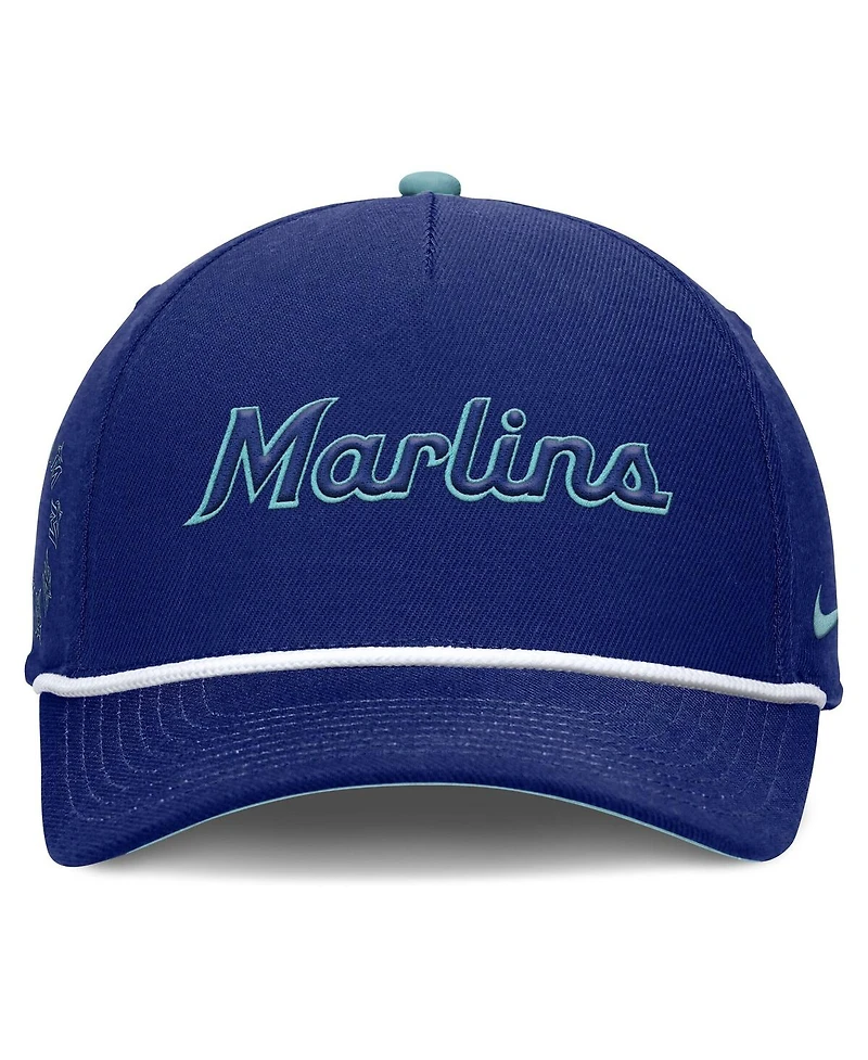 Nike Men's Royal Miami Marlins Father's Day Rise Adjustable Hat