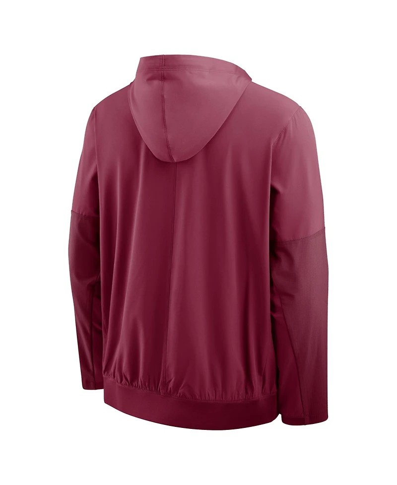 Nike Men's Garnet Florida State Seminoles Anorak Half-Zip Hoodie Jacket