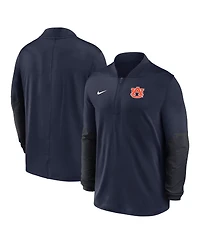 Nike Men's Navy Auburn Tigers One Goal Dri-fit Half-Zip Pullover Sweatshirt