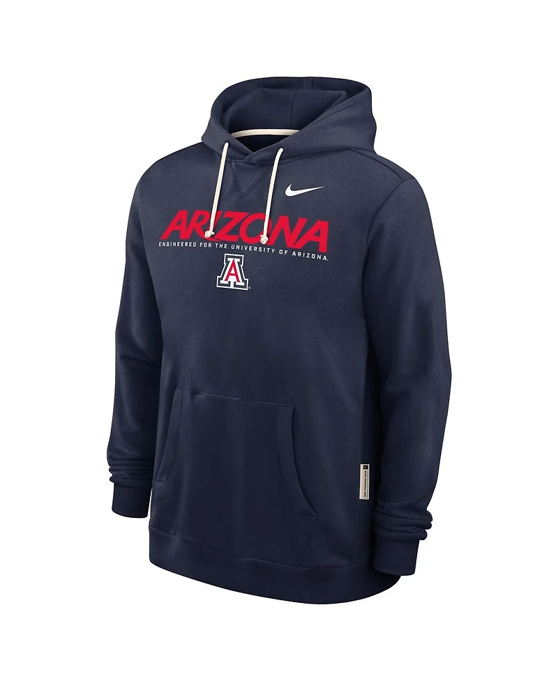 Nike Men's Navy Arizona Wildcats 2025 Sideline Standard Issue Dri-fit Hoodie