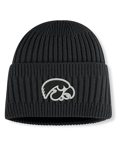 Fanatics Men's Black Iowa Hawkeyes Revery Cuffed Knit Hat
