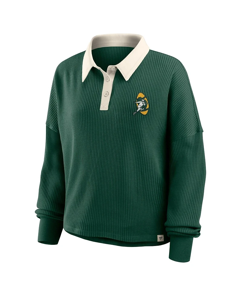 Fanatics Women's Green Bay Packers Oversized Hometown Premium Thermal Long Sleeve Shirt