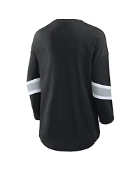 Fanatics Women's Black Las Vegas Raiders Redzone 3/4-Sleeve T-Shirt