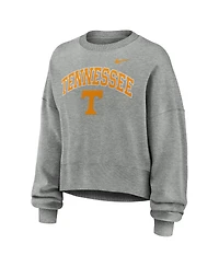 Nike Women's Heather Gray Tennessee Volunteers Oversized Phoenix Arch Pullover Sweatshirt