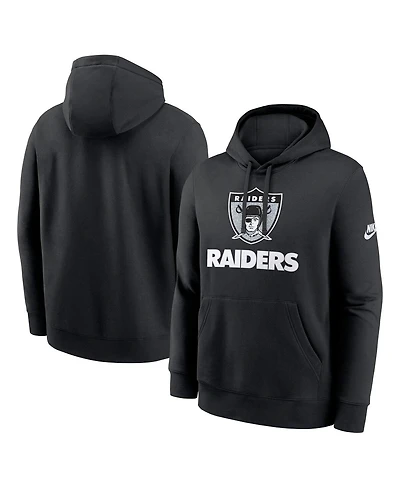 Nike Men's Black Las Vegas Raiders Best Season Rewind Club Pullover Hoodie