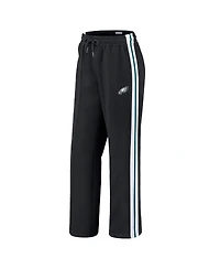 Wear by Erin Andrews Women's Black Philadelphia Eagles Color-Block Straight Leg Pants