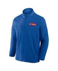 Fanatics Men's Blue New York Rangers Home Ice Fleece Full-Zip Jacket