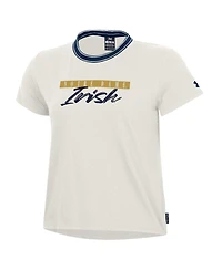 Under Armour Women's White Notre Dame Fighting Irish Iconic T-Shirt