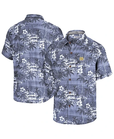 Tommy Bahama Men's Navy Notre Dame Fighting Irish Coconut Point Palmetta IslandZone Camp Button-Up Shirt