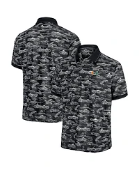 Tommy Bahama Men's Black Miami Hurricanes Sport Bay View IslandZone Polo Shirt
