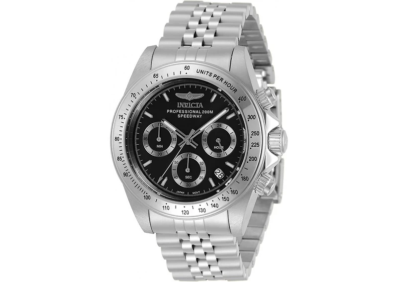 Invicta Men's Speedway Quartz Chronograph Black Dial Watch