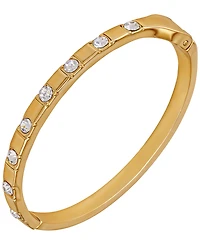 Guess Rhinestone Gold-Tone Bangle Bracelet