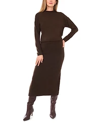 1.state Women's Side Slit Pencil Midi Skirt