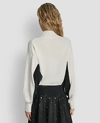 Dkny Women's Colorblock Turtleneck Sweater