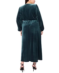 Msk Plus Fit and Flare Maxi Dress