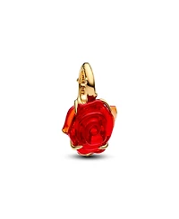 Pandora Disney Beauty and the Beast Enchanted Rose Dangle Charms