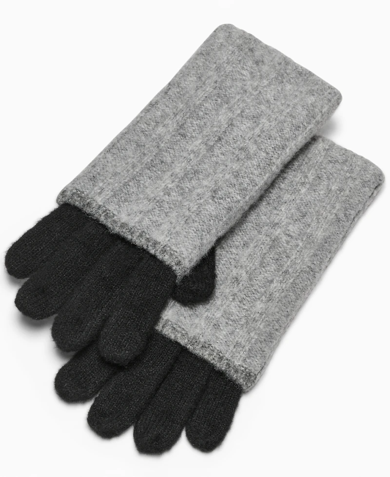 Calvin Klein Patchwork Knit Gloves