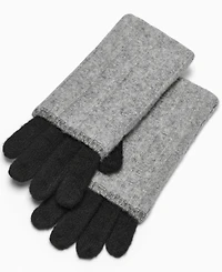 Calvin Klein Patchwork Knit Gloves