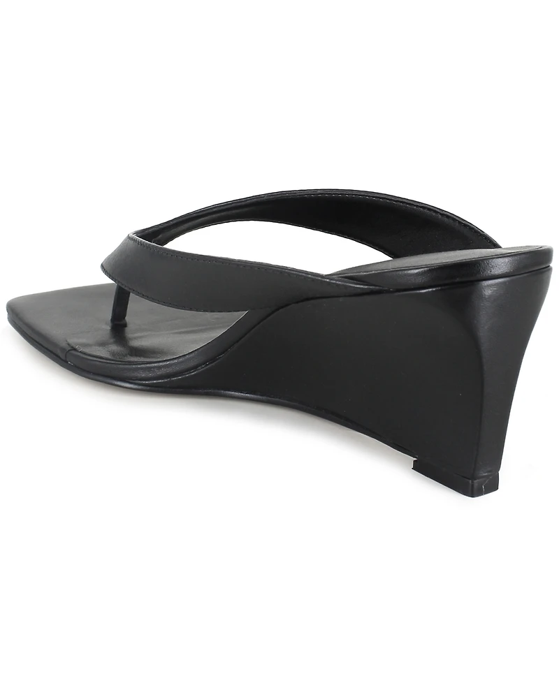 Kenneth Cole New York Women's Susannah Dress Wedge Thong Sandals