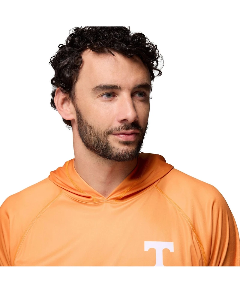 Columbia Men's Tennessee Orange Volunteers Pfg Gradient Water Super Terminal Tackle Hoodie Omni-Wick T-Shirt
