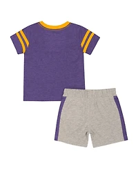 Colosseum Infant 2-Piece Purple Lsu Tigers T-Shirt and Shorts Set