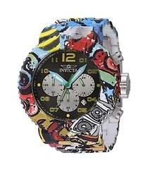 Invicta Men's 43233 Pro Diver Quartz Chronograph Black, Yellow Dial Watch