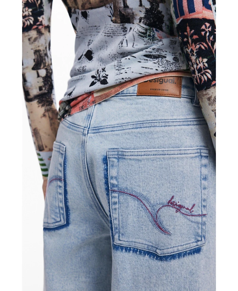Desigual Women's Jeans with buttons