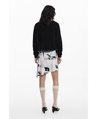 Desigual Women's 2-in-1 newspaper dress