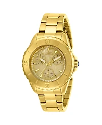 Invicta Women's Angel Quartz 3 Hand Gold Dial Watch