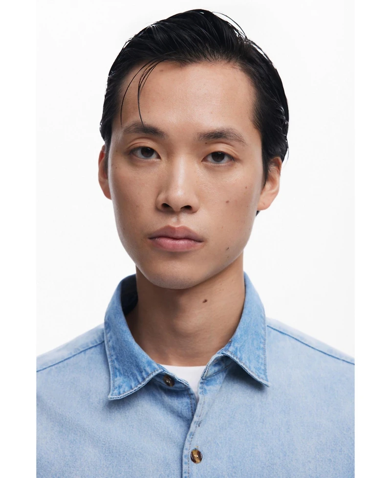 Desigual Men's Denim shirt with stitching