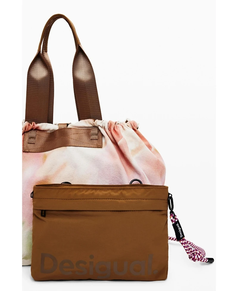 Desigual Women's Medium reversible nylon bag